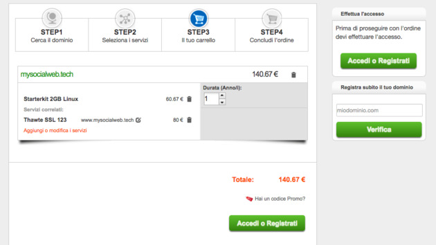 come acquistare hosting e dominio