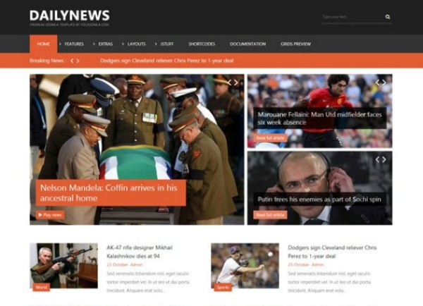 Dailynews Joomla Template Dailynews Joomla Template