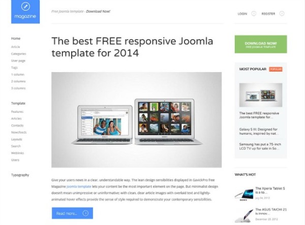 10 template Joomla gratis per creare un magazine online magazine online joomla