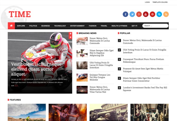 JSN Time - Joomla Template JSN Time