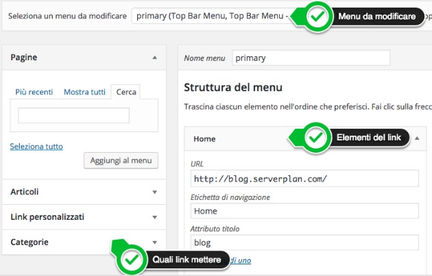 Come creare un menu di navigazione Come creare un menu di navigazione