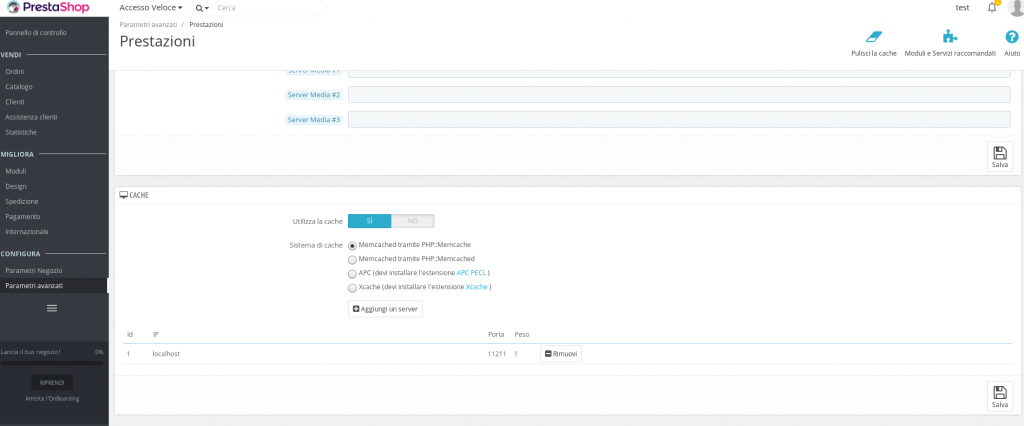 prestashop memcached 2