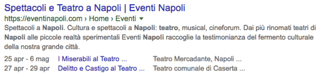 eventi rich snippet