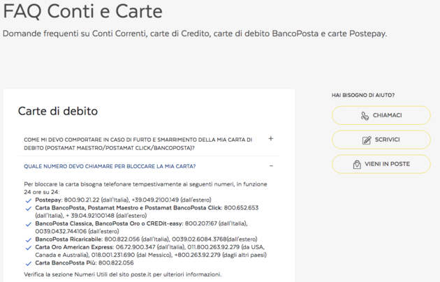 Pagina FAQ per ecommerce esempi di faq