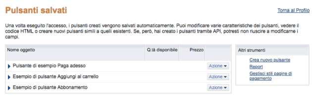 Come creare il bottone PayPal