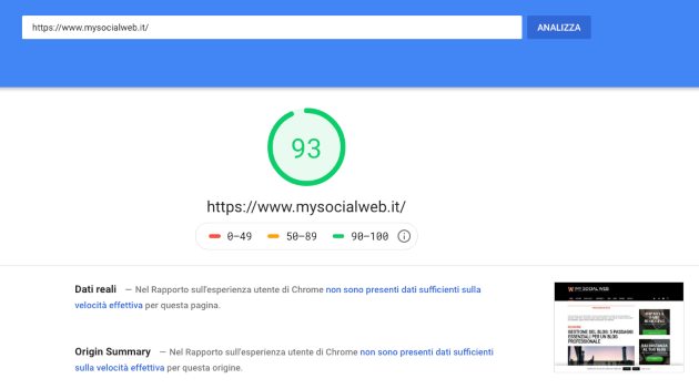 Pagespeed Insight