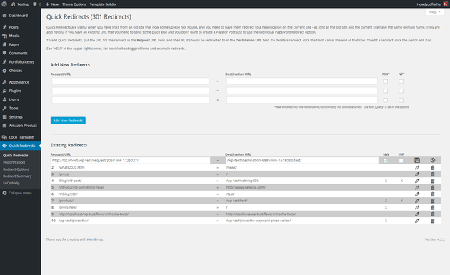 Altri plugin WordPress per fare redirect