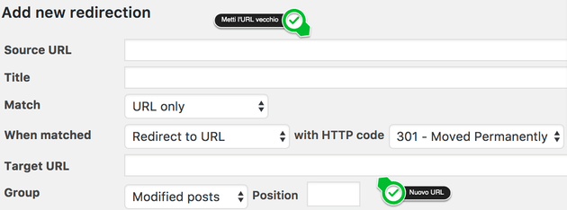 redirect 301 wordpress