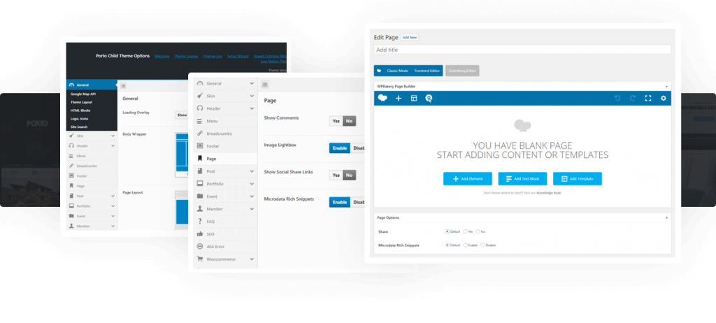 Porto, multipurpose theme