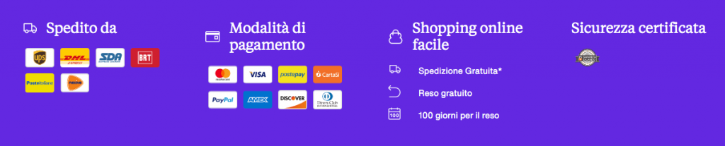 Fai capire che la spedizione è sicura