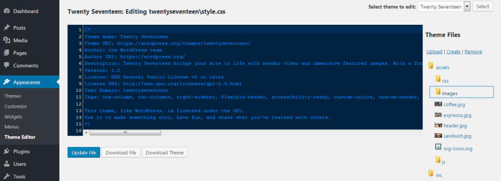 Valuta anche il plugin Theme Editor