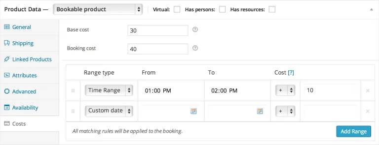 WooCommerce Bookings