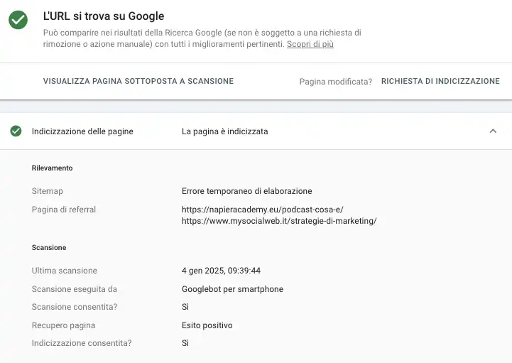 Come scoprire se una pagina è in noidex? 