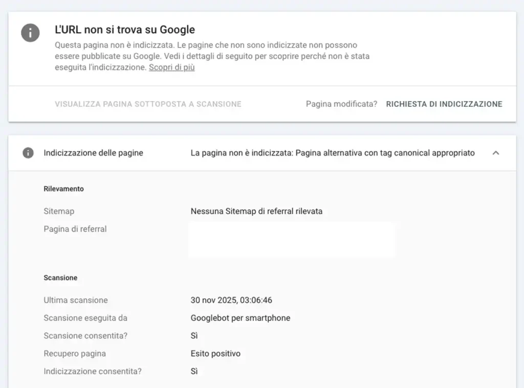 controllo url