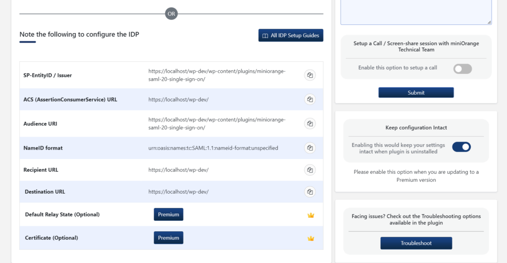Creare un sottodominio in Single Sign-On