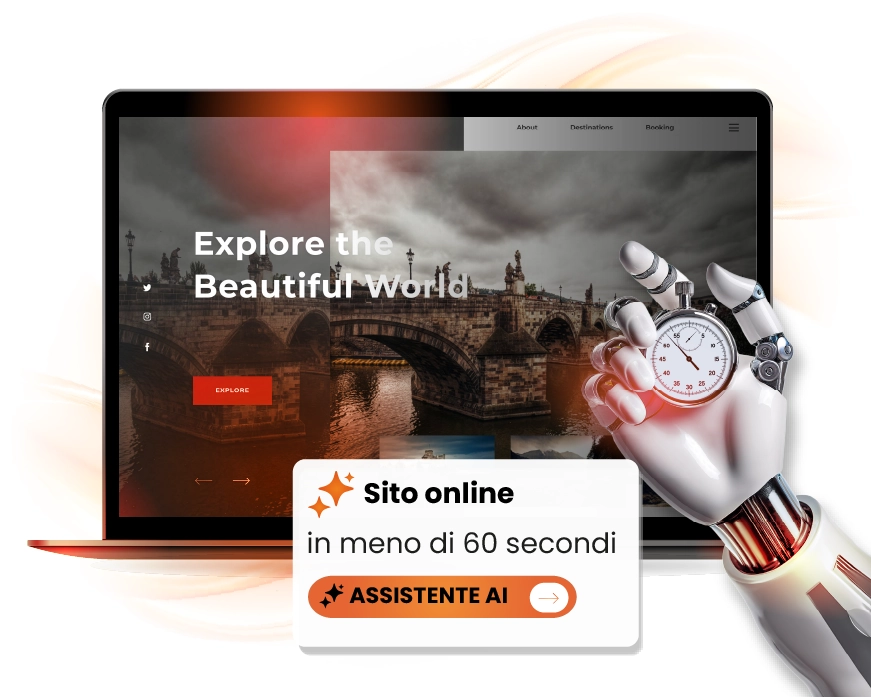 Creazione del sito in 60 secondi